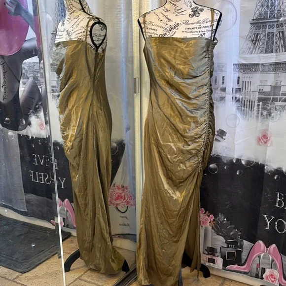 NWT Shona Joy Thalia Bias Ruched Maxi Dress - Picture 2 of 9